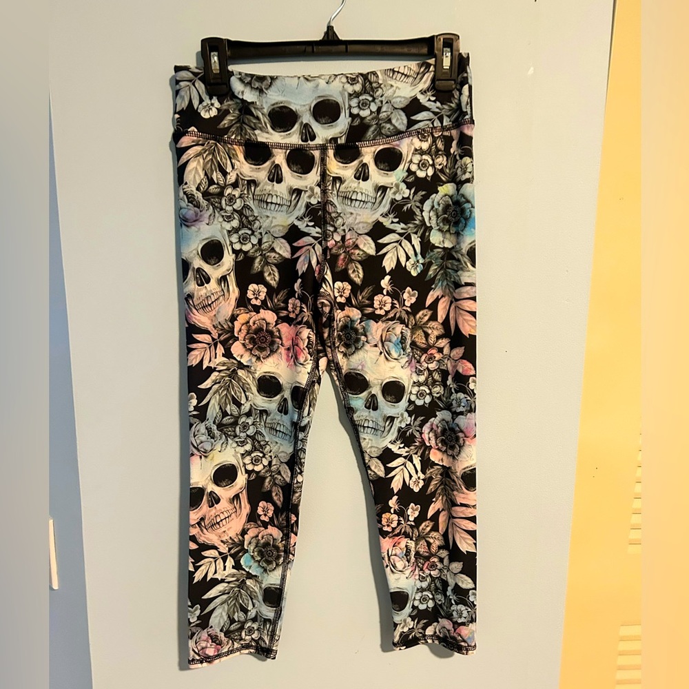 Multicolor Skull Leggings
